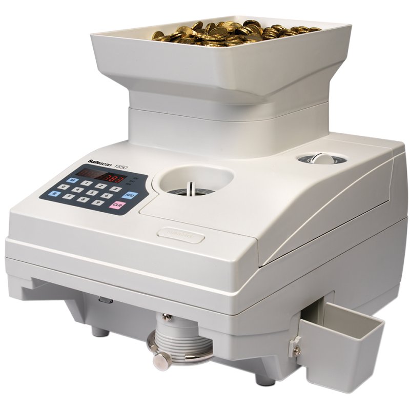 Safescan coin counter 1550, grey, 2300 coins/min
